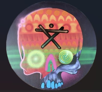 Lot 42 - 3Dom (Contemporary) "Nightcall" Aerosol on...