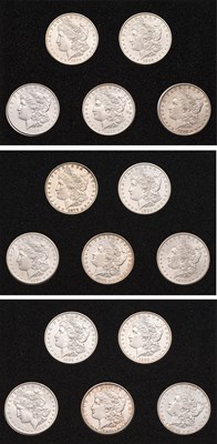 Lot 119 - USA, 15x 'Morgan' Dollars, comprising: 1878,...