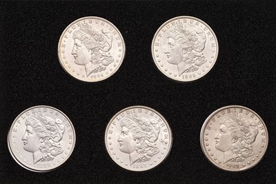 Lot 119 - USA, 15x 'Morgan' Dollars, comprising: 1878,...