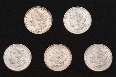 Lot 119 - USA, 15x 'Morgan' Dollars, comprising: 1878,...