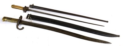 Lot 291 - A French M1866 Chassepot Yataghan Sword...