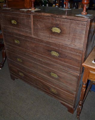 Lot 536 - Teak campaign chest