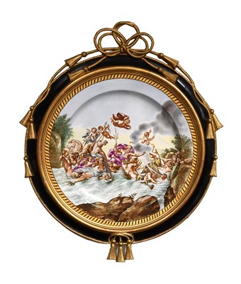 Lot A Minton Framed Pottery Plaque, circa 1870,...