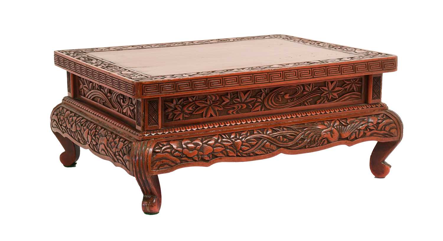 Lot 69 - A Chinese Cinnabar Lacquer Stand, Qing Dynasty,...