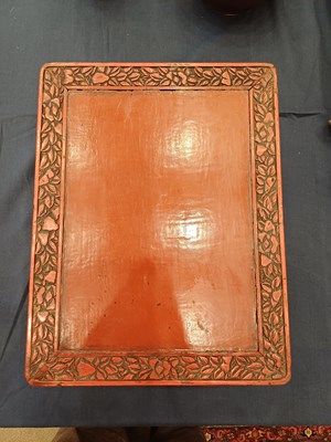 Lot 69 - A Chinese Cinnabar Lacquer Stand, Qing Dynasty,...