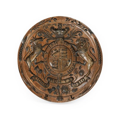 Lot 162 - A Treen Gingerbread Mould, 19th century,...