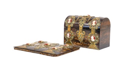 Lot 140 - A Victorian Coromandel Stationery Box and...