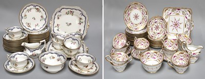 Lot 224 - An English Porcelain Tea Set, decorated in the...