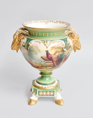 Lot 250 - A Royal Worcester Porcelain Hadley Ware Vase,...