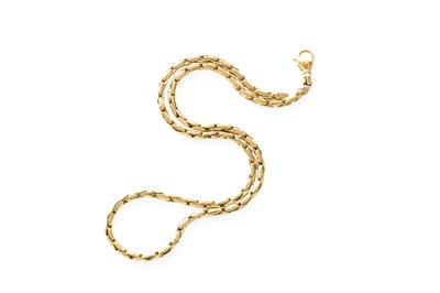 Lot 293 - An 18 Carat Gold Fancy Link Necklace, length...
