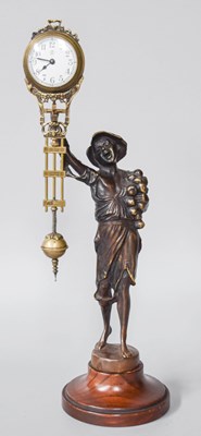 Lot 193 - A Figural Mystery Timepiece, 20th Century,...