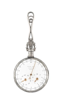 Lot 2280 - Gout: A Silver Pedometer, signed Ralph Gout,...