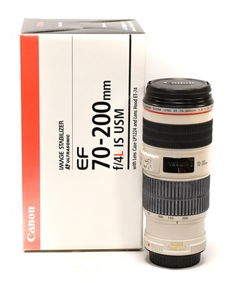 Lot 145 - Canon EF f4L 70-200mm IS USM Lens