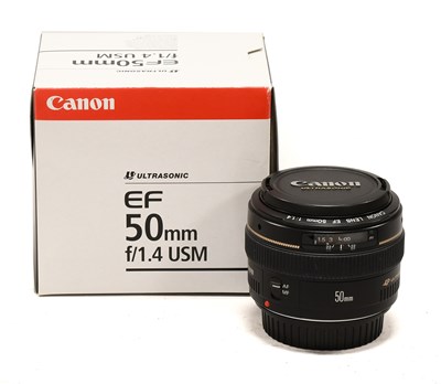 Lot 144 - Canon EF F1.4 50mm USM Lens