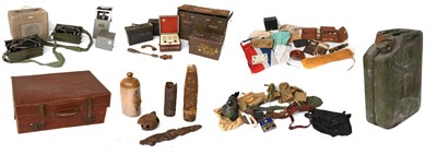 Lot 189 - A Quantity of Militaria, including webbing,...