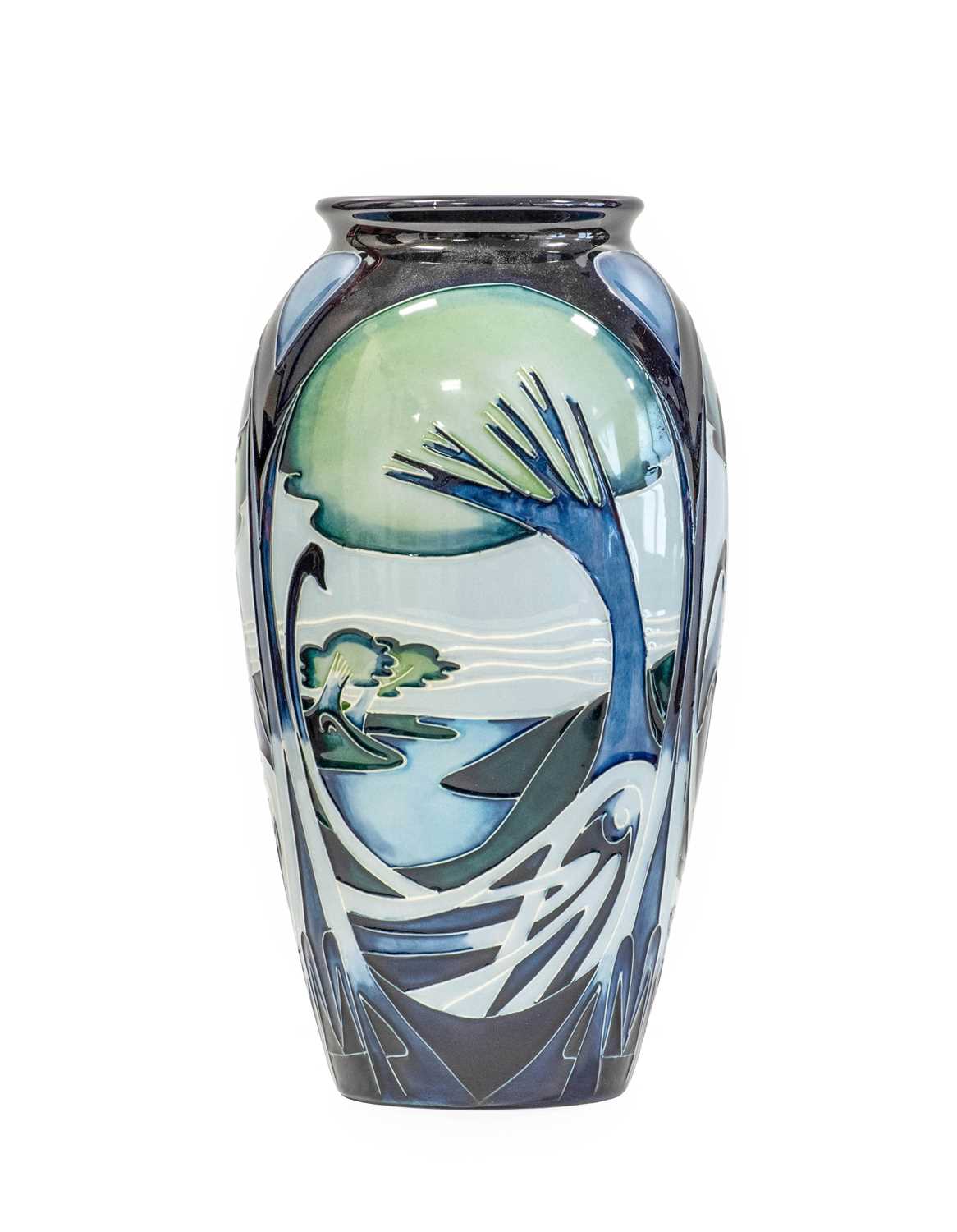 Lot 524 - Modern Moorcroft Pottery Knypersley Pattern...
