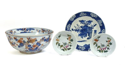 Lot 30 - A Pair of Chinese Porcelain Saucers, 18th...