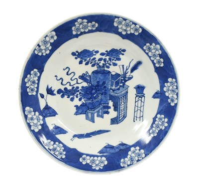 Lot 30 - A Pair of Chinese Porcelain Saucers, 18th...