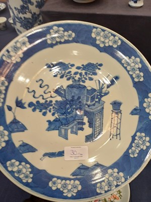 Lot 30 - A Pair of Chinese Porcelain Saucers, 18th...