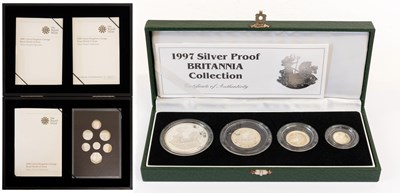 Lot 451 - UK, Silver Proof Britannia Collection 1997, 4...