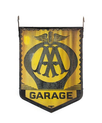 Lot 152 - AA: A Double-Sided Advertising Sign, of...