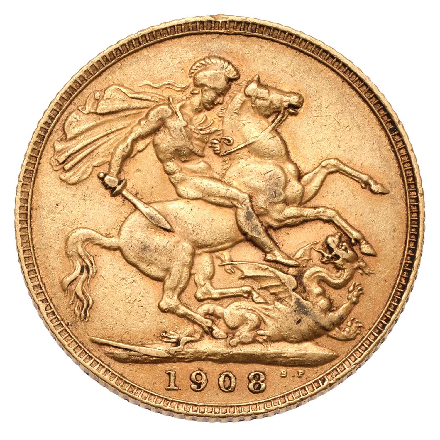 Lot 185 - Edward VII, Sovereign 1908; very fine