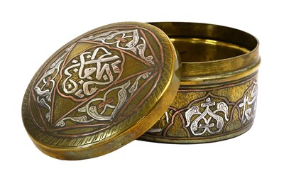 Lot 101 - A Cairo-Ware Box and Cover, late 19th/20th...