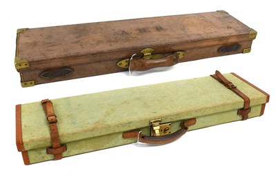 Lot 344 - An Early 20th Century Brass Bound Leather...