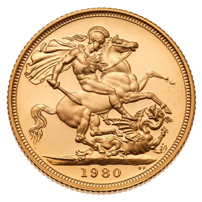 Lot 257 - Elizabeth II, Proof Sovereign 1980;...