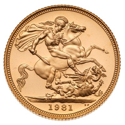 Lot 258 - Elizabeth II, Proof Sovereign 1981;...