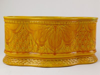 Lot 563 - A Burmantofts Quatre Lobed Plant Container,...