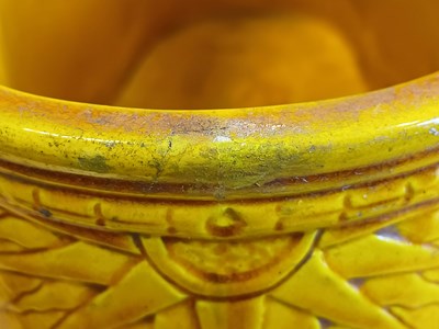 Lot 563 - A Burmantofts Quatre Lobed Plant Container,...