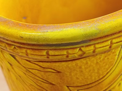 Lot 563 - A Burmantofts Quatre Lobed Plant Container,...