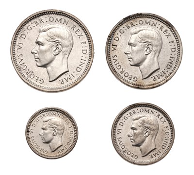 Lot 77 - George VI, Maundy Set 1937, 4 coin set...