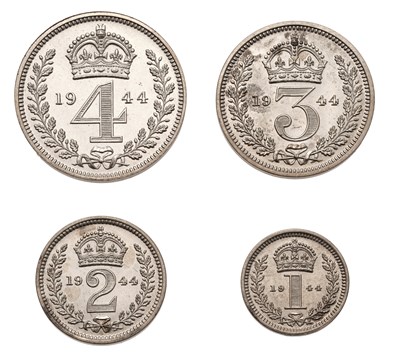 Lot 78 - George VI, Maundy Set 1944, 4 coin set...