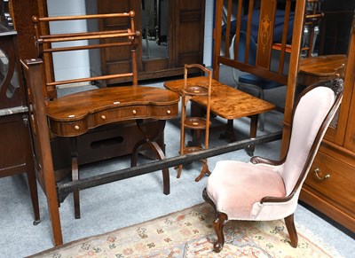 Lot 533 - Rosewood Kidney Shaped Side Table with...