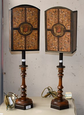 Lot 480 - A Pair of Reproduction Carved and Turned...