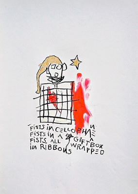 Lot 44 - busytinsnips (Contemporary) "Fists All Wrapped...