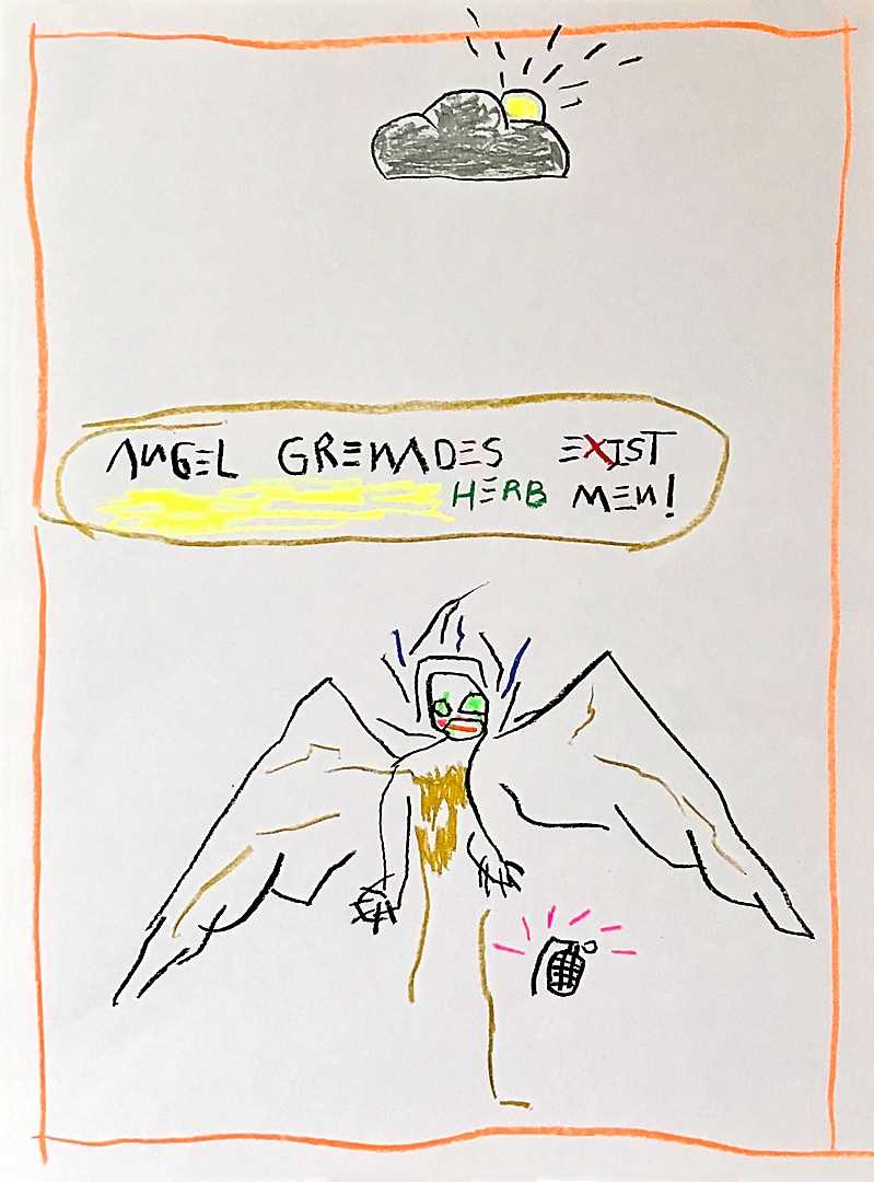 Lot 45 - busytinsnips (Contemporary) "Angel Grenades"...