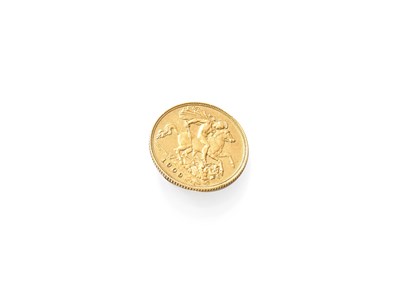 Lot 272 - Edward VII, Half Sovereign 1909, ex mount with...