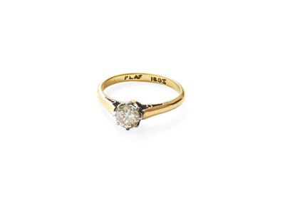 Lot 286 - A Diamond Solitaire Ring, the round brilliant...