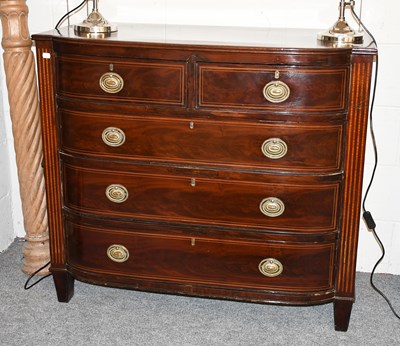 Lot 462 - A Regency Mahogany Four Height Chest of...