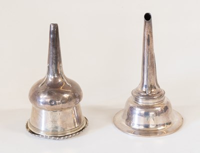 Lot 20 - A George IV Silver Wine-Funnel, by Rebecca...