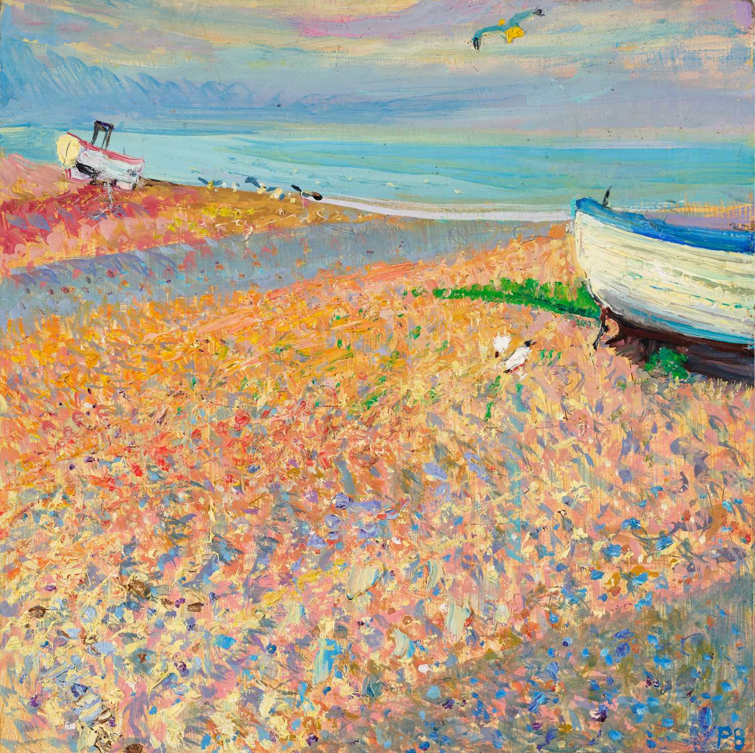 Lot 88 - Piers Browne (1949-2024) “Boats on Aldeburgh...