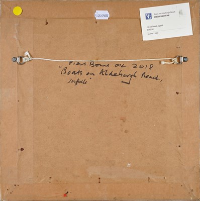 Lot 88 - Piers Browne (1949-2024) “Boats on Aldeburgh...