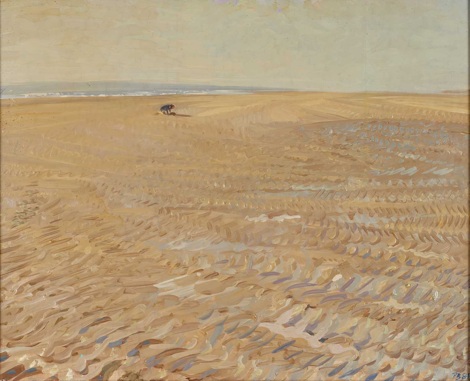 Lot 86 - Piers Browne (1949-2024) Building sandcastles...