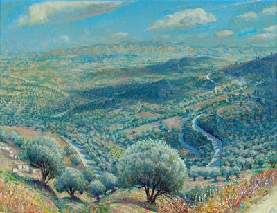 Lot 94 - Piers Browne (1949-2024) Landscape with olive...
