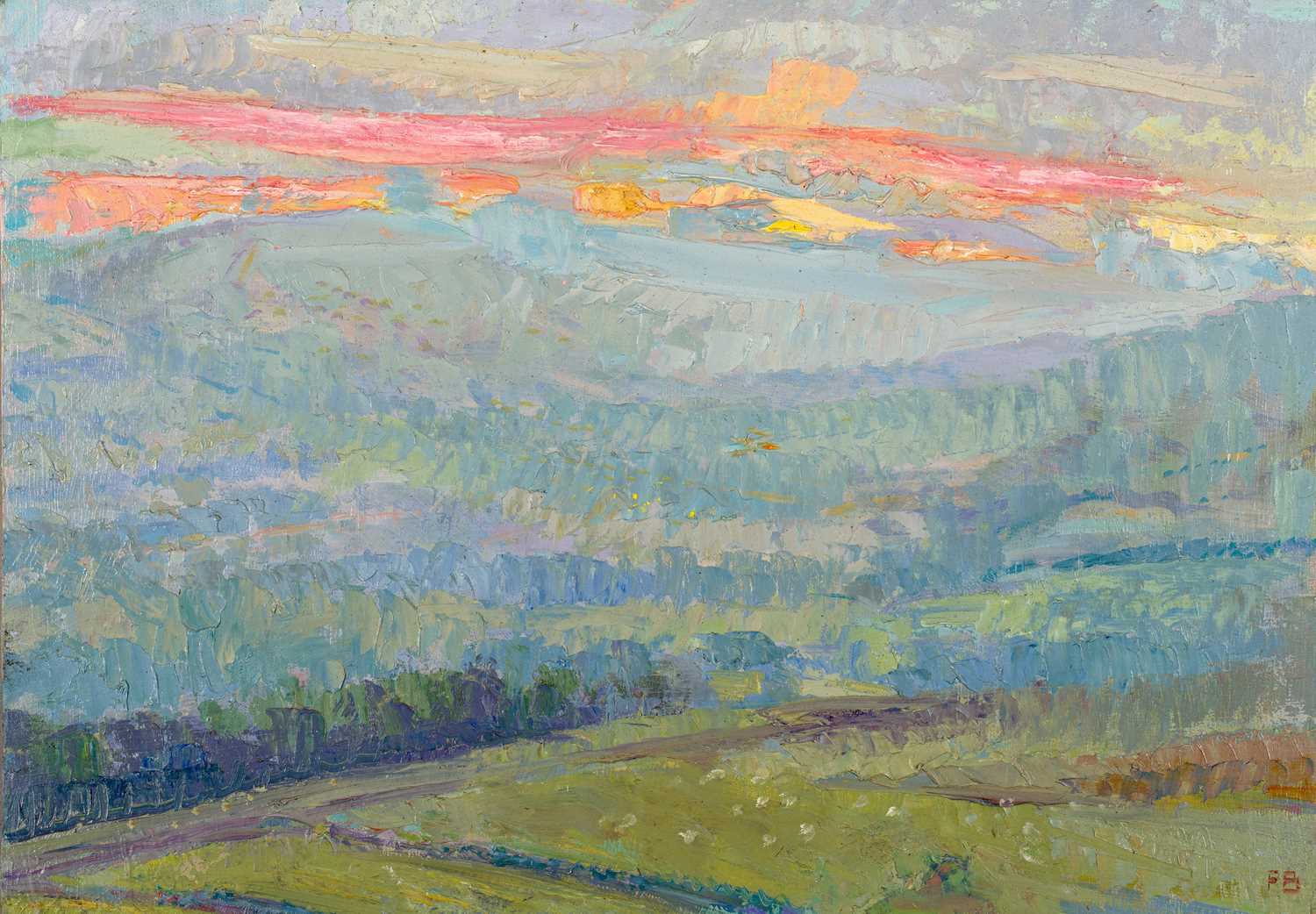 Lot 73 - Piers Browne (1949-2024) Sunrise over the...