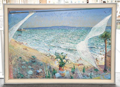 Lot 91 - Piers Browne (1949-2024) Still life of lilies...