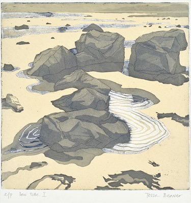 Lot 1122 - Tessa Beaver (1932-2018) “Low Tide I” Signed...